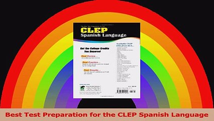 Best Test Preparation for the CLEP Spanish Language Read Online