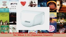 HOT SALE  Nikon CBN2000SB WH White  Leather Body Case Set for Nikon 1 J1 Japanese Import