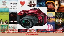 BEST SALE  Nikon D5500 WiFi Digital SLR Camera  1855mm G VR DX II Red  55300mm VR Lens  64GB
