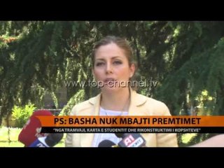 PS: Basha nuk mbajti premtimet - Top Channel Albania - News - Lajme