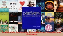 PDF Download  Sustainable Community Development Principles and Concepts Read Online