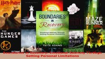 Read  Boundaries in Recovery Emotional Sobriety Through Setting Personal Limitations EBooks Online