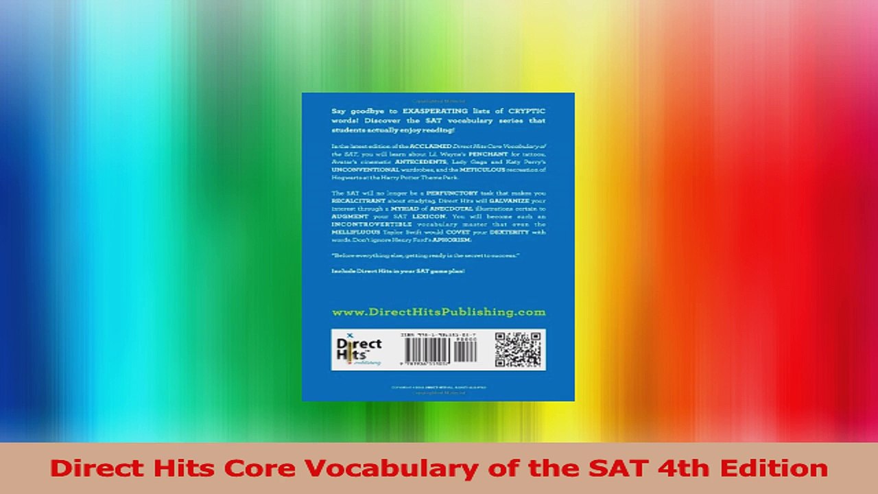 Direct Hits Core Vocabulary of the SAT 4th Edition Download