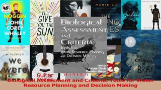 PDF Download  Biological Assessment and Criteria Tools for Water Resource Planning and Decision Making Download Full Ebook