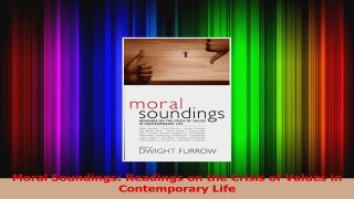 PDF Download  Moral Soundings Readings on the Crisis of Values in Contemporary Life Download Full Ebook