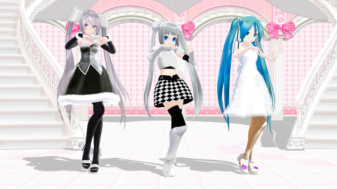 【MMD-HD】 ミス・モノクローム モデルとポーカーフェイスを踊ってみた。