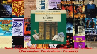 Read  Basic English Teachers Answer Edition 3rd edition Pacemaker Curriculum  Careers Ebook Free
