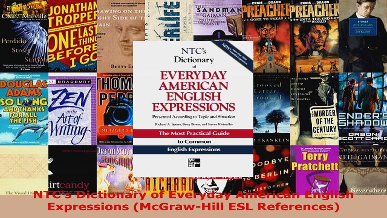 Download  NTCs Dictionary of Everyday American English Expressions McGrawHill ESL References EBooks Online
