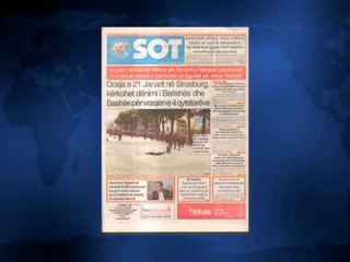 SHTYPI I DITES ME TITUJT KRYESORE TE FAQEVE TE PARA TE GAZETAVE SHQIPTARE E MARTE 20 JANAR 2015
