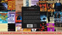 Read  A Game of Chances The Farmingdale Gentlemans Club Ebook Free