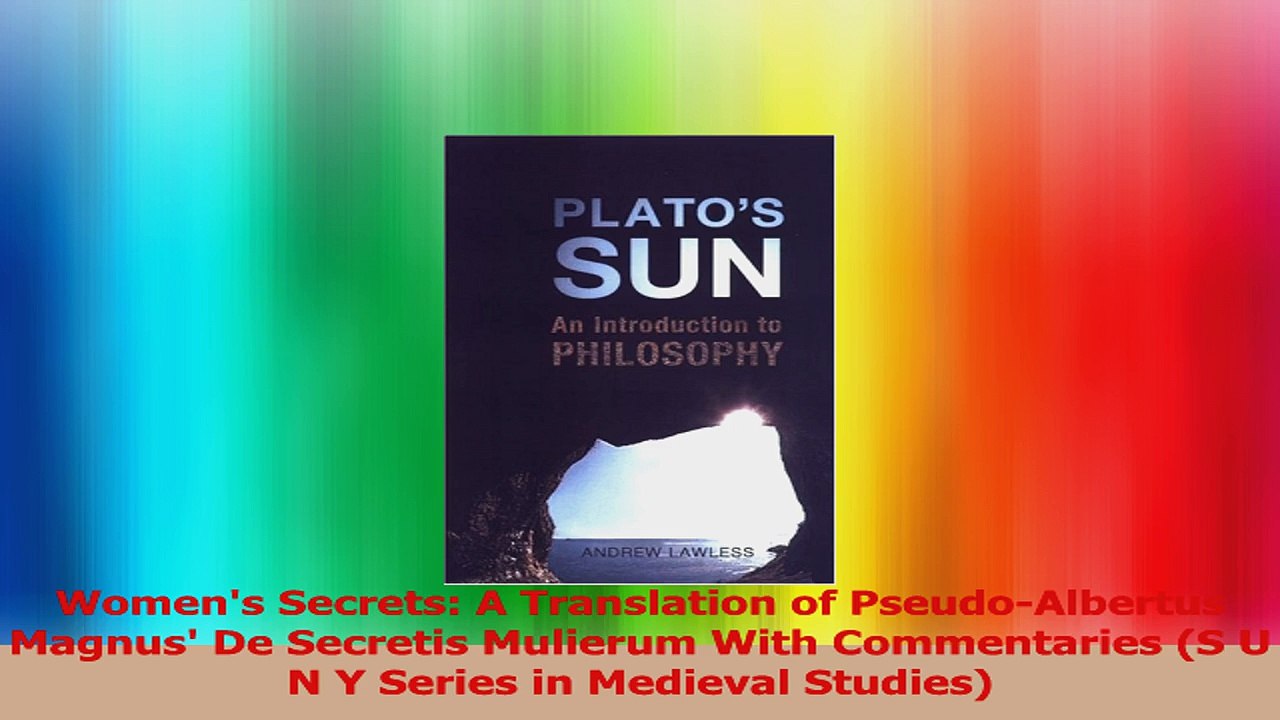 Womens Secrets A Translation of PseudoAlbertus Magnus De Secretis Mulierum With PDF