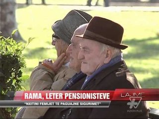 Rama, letër të personalizuar pensionistëve - News, Lajme - Vizion Plus