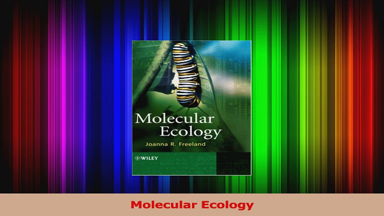 Read  Molecular Ecology Ebook Free
