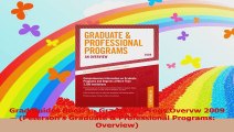 Grad Guides Book 1  GradProf Progs Overvw 2009 Petersons Graduate  Professional PDF
