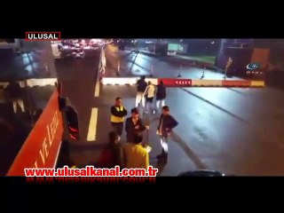 Saldırdığı otobüs şoföründen dayak yiyince rahatladı