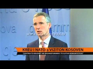 Kreu i NATO-s Stoltenberg viziton Kosovën - Top Channel Albania - News - Lajme