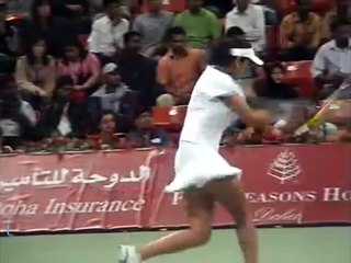 Sania Mirza Fall Down and Camera Caught the Scene