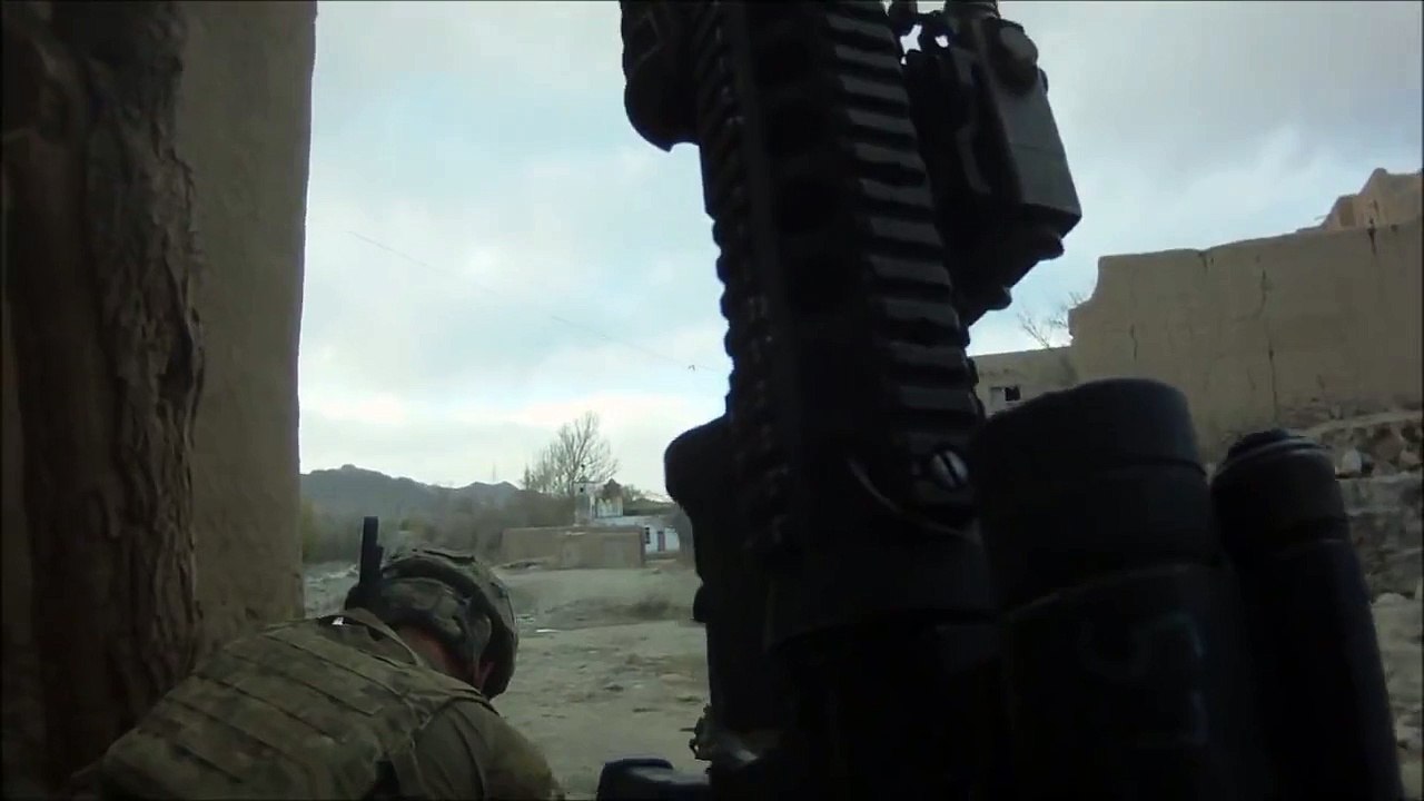 MK-48 and M203's Fired at Taliban During Firefight