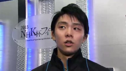 151128 NHK Trophy Yuzuru Hanyu interview