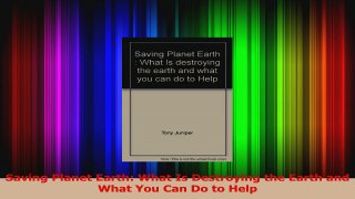 PDF Download  Saving Planet Earth What Is Destroying the Earth and What You Can Do to Help Download Full Ebook