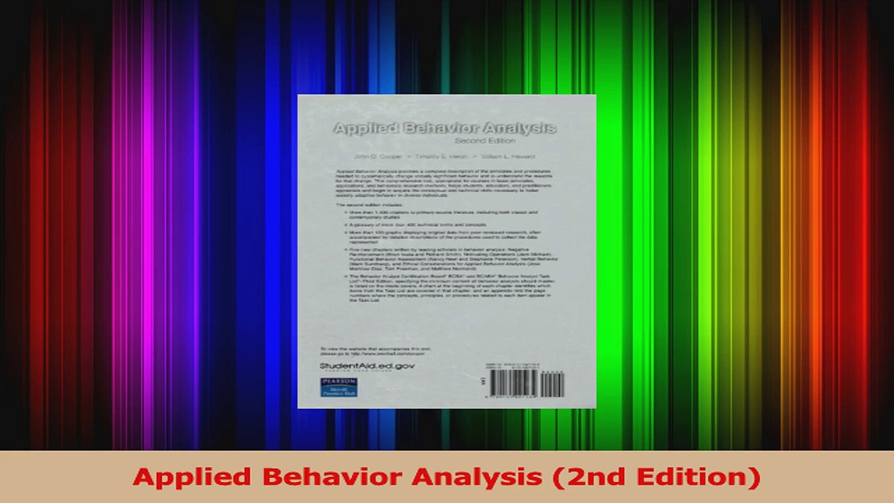 Read  Applied Behavior Analysis 2nd Edition PDF Free