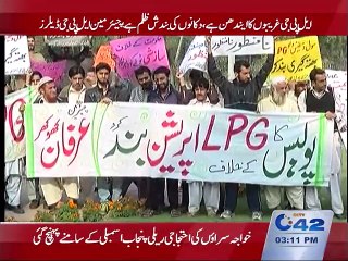Town Hall LPG dealers and sellers protest