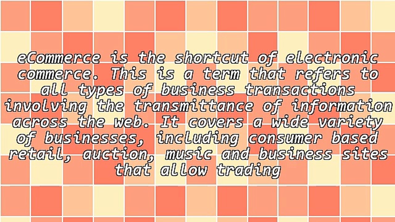 An Overview of eCommerce