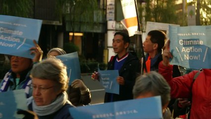 Marche pour le climat en Asie en amont de la COP21