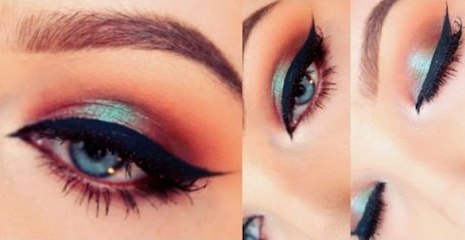 Blue Red Eye Makeup Tutorial