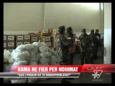 Rama në Fier për ndihmat - News, Lajme - Vizion Plus