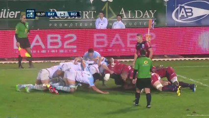 PRO D2 - Résumé Bayonne-Béziers: 44-15 - J10 - Saison 2015/2016
