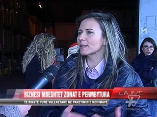 Biznesi mbështet zonat e përmbytura - News, Lajme - Vizion Plus