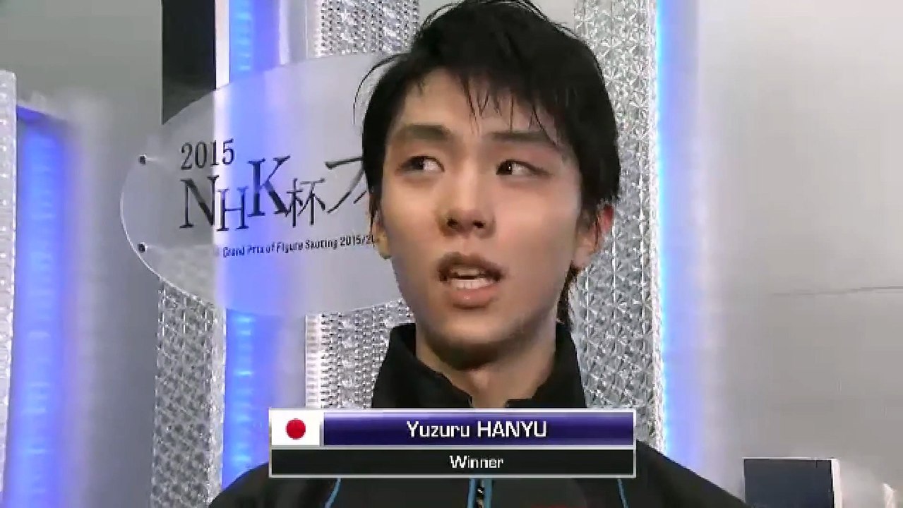 2015 NHK FS - Interview Yuzuru HANYU (ISU)