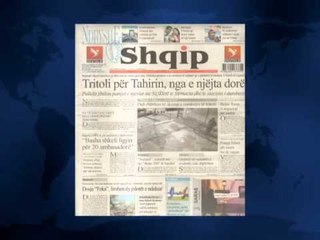 SHTYPI I DITES ME TITUJT KRYESORE TE FAQEVE TE PARA TE GAZETAVE SHQIPTARE E ENJTE 12 SHKURT 2015