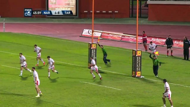 PRO D2 - Résumé Narbonne-Tarbes: 19-22 - J10 - Saison 2015/2016