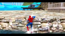 New Spiderman Pool Party & his Custom Spider Man Lightning McQueen Cars   Children Songs