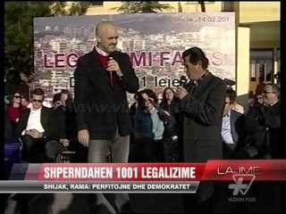 Shpërndahen legalizime në Shijak - News, Lajme - Vizion Plus