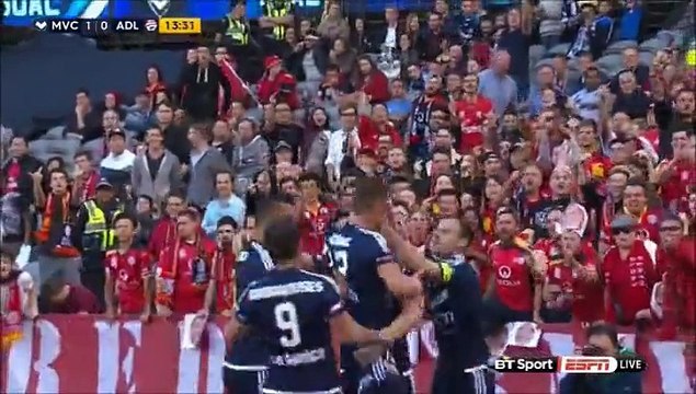 1-0 Besart Berisha Penalty Goal Australia A-League Regular Season - 28.11.2015, Melbourne Victory 1-0 Adelaide United