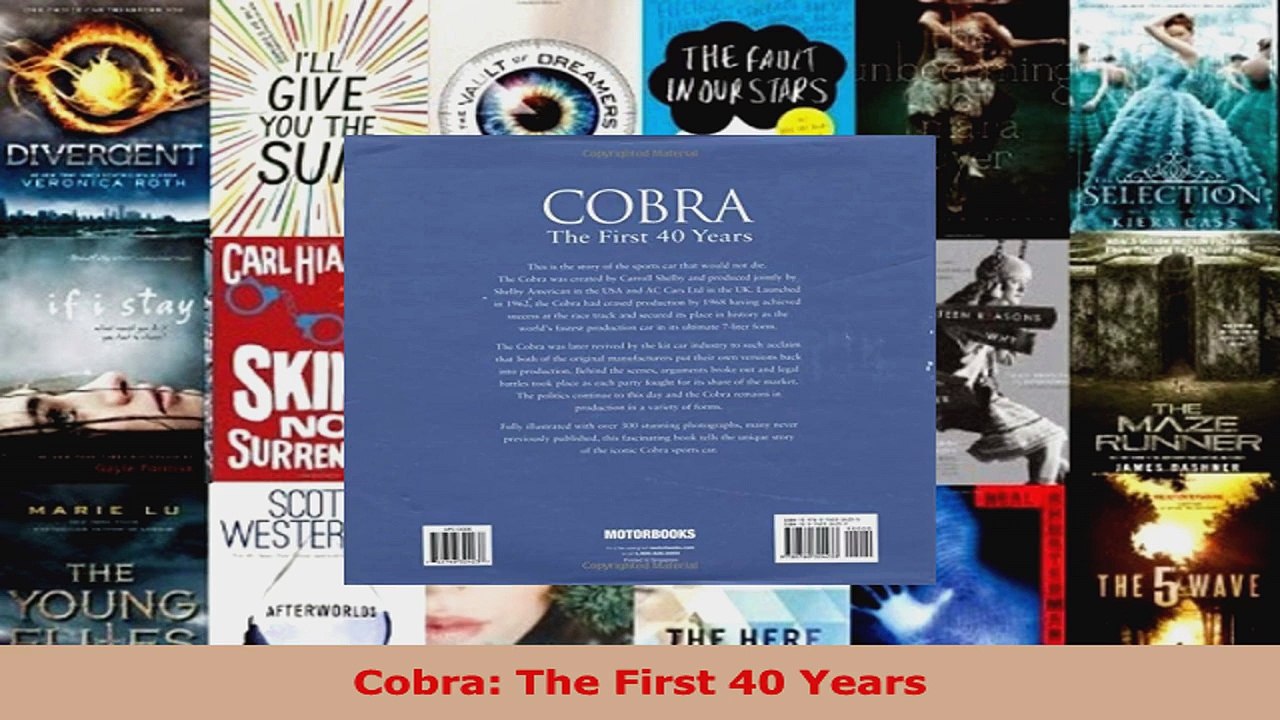 Read  Cobra The First 40 Years Ebook Free