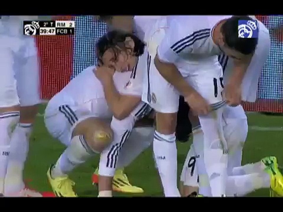 Gareth Bales incredible goal against Barcelona | Copa del Rey Final 2014