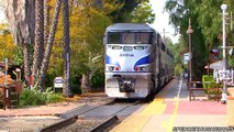 Amtrak Trains FAREWELL TRAIN HORNS IN SAN JUAN CAPISTRANO, CA
