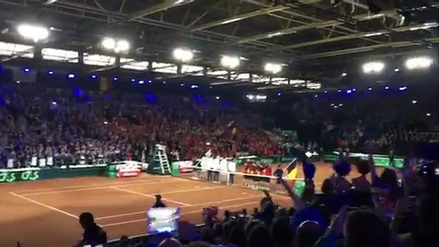 Coupe Davis: Grosse ambiance au Flanders Expo