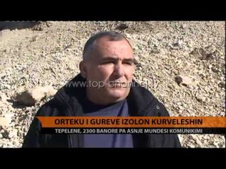 Orteku i gurëve izolon Kurveleshin - Top Channel Albania - News - Lajme