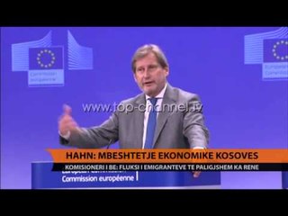 Hahn: Mbështetje ekonomike Kosovës - Top Channel Albania - News - Lajme