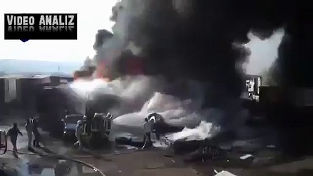 Новости! ВКС РФ нанесли удары по очередному конвою из бензовозов ИГИЛ. Сирия.