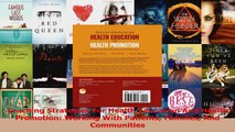 Read  Teaching Strategies For Health Education And Health Promotion Working With Patients PDF Online