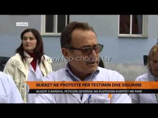 Grevë në QSUT: Testimi? Denigrues për figurën e mjekut - Top Channel Albania - News - Lajme