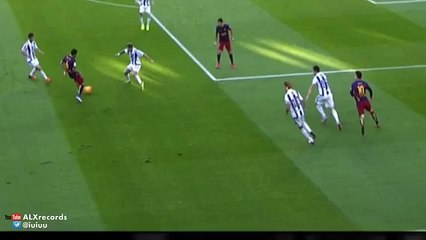 Messi fantastic piece of skill! Barca v Sociedad