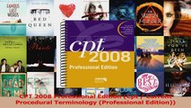 Download  CPT 2008 Professional Edition Cpt  Current Procedural Terminology Professional PDF Free