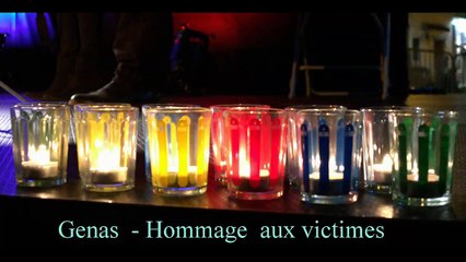 Genas - Hommage a  Paris -13 -nov 2015